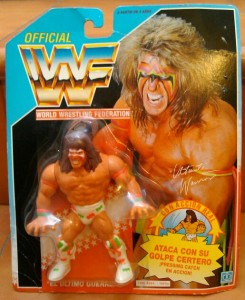 Mi muñeco de Ultimate Warrior aún en su blister original.