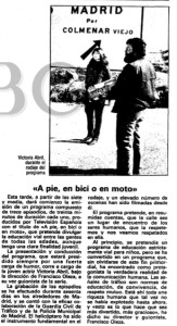 a pie en bici o en moto